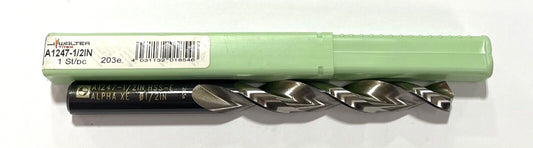 Walter-Titex 1/2" Cobalt Drill Bit Jobber Length A1247-1/2
