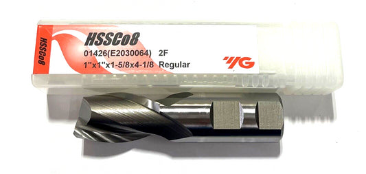 YG 1" HSSCo8 End Mill Regular Length 2 Flute 01426