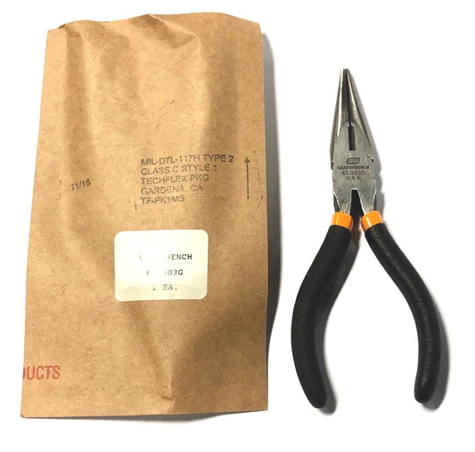 GearWrench 5-5/8" Chain Nose Pliers With Wire Cutters USA Made 67-303G