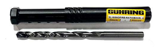 Guhring 5.8mm Solid Carbide Drill 12xD nano-FIREX Coating Tip 2FL Coolant Thru