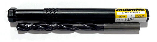 Guhring 9.5mm Solid Carbide Drill 7xD nano-FIREX Coating 2 Flute Coolant Thru