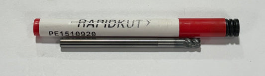 RapidKut 3/16" Carbide End Mill 5 Flute .030" Radius AlCrN Coating