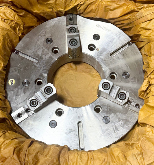 RapidHold 25" Adjustable Scroll Chuck 3-Jaw Steel Body 2pc Hard Reversible Jaw
