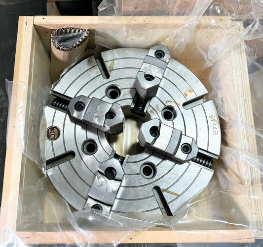 BTC 14" Independent Lathe Chuck 4 Jaw Semi-Steel Body Plain Back