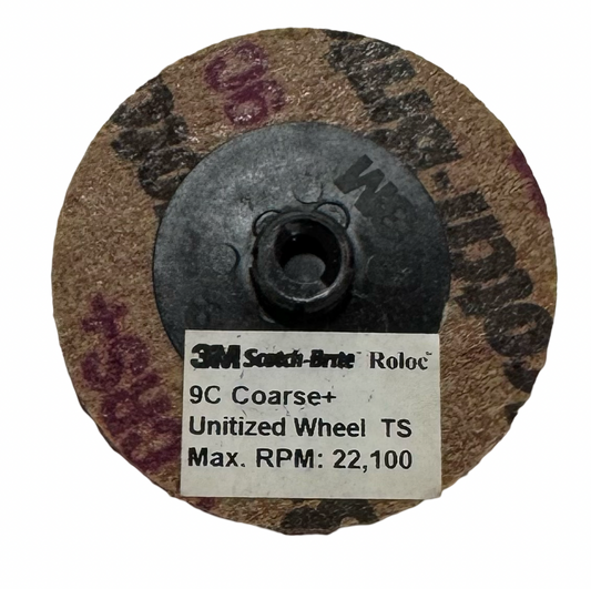 3M Scotch-Brite 2" Roloc Rapid Cut Unitized Wheel TS 9C Coarse