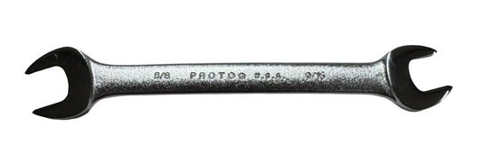 Proto 9/16" x 5/8" Open End Wrench Satin Finish USA Made