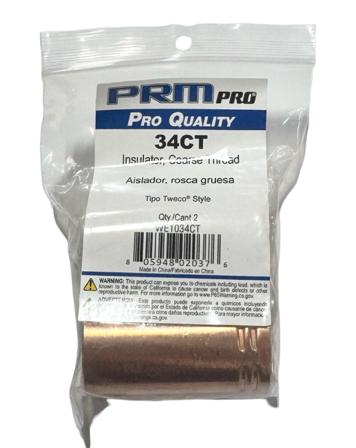 PRM Pro 34CT Insulator, Coarse Thread, Tipo Tweco Style 2 Pack