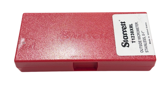 Starrett 0-1" Stainless Steel Outside Micrometer T1230XRL USA Made