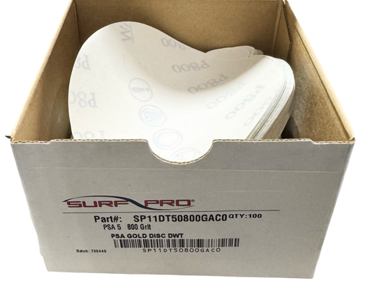 Surf-Pro 5" PSA Gold Sanding Discs 880 Grit 100 Pack