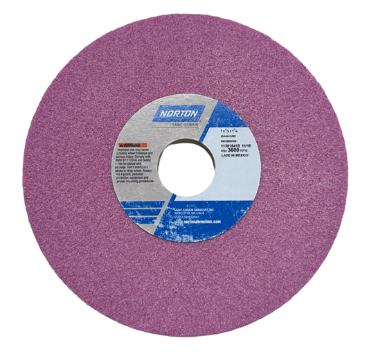 Norton 7" x 1/2" x 1-1/4" Toolroom Grinding Wheel 25A46-HVBE