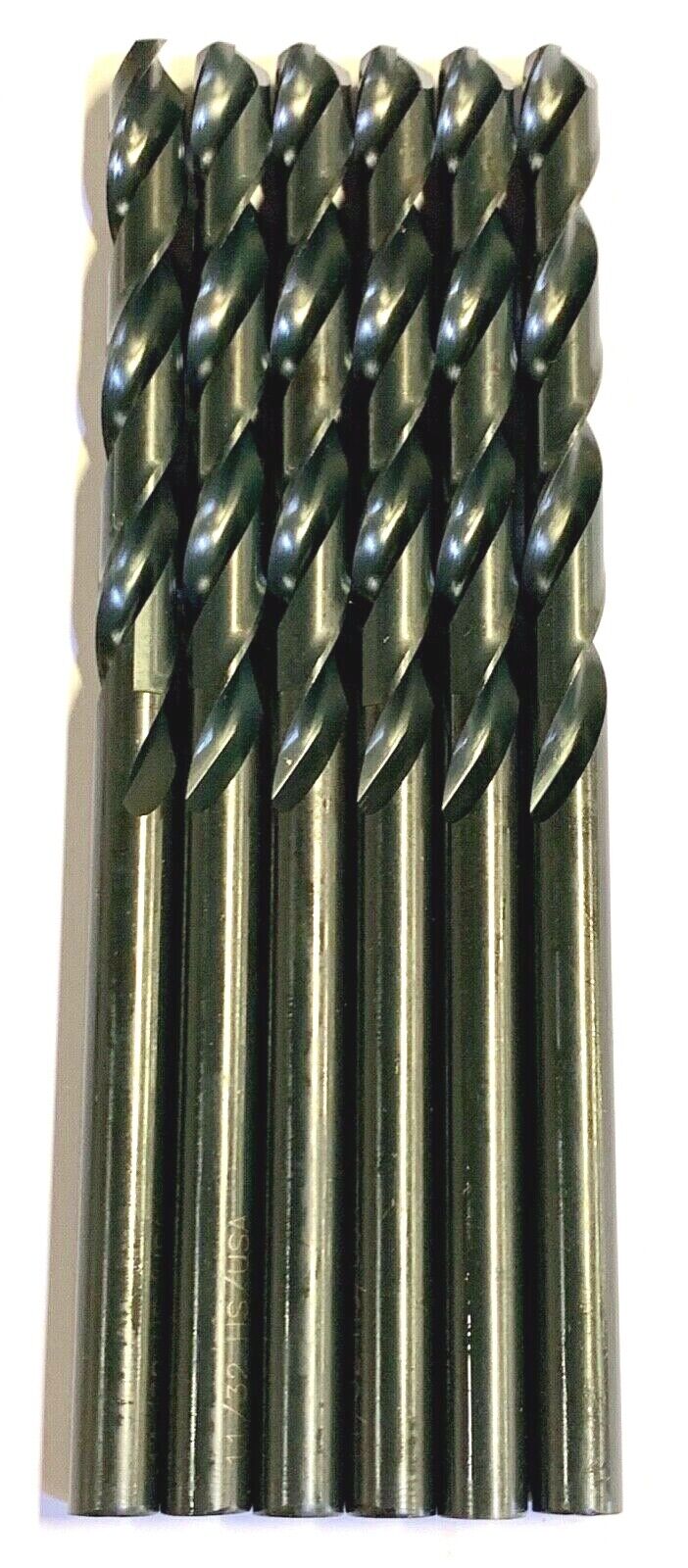 11/32" Drill Bit 6" Aircraft Extension Drills HSS M2 Molybdenum USA Made 6 Pack