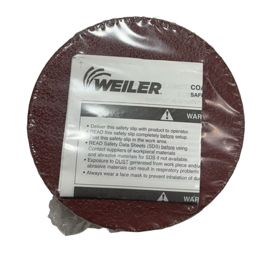 Weiler 4-1/2" x 5/8-11 Tiger Aluminum Resin Fiber Discs 80 Grit A/O 25 Pack