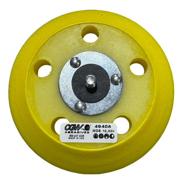 CGW 5" Fiberglass Hubbed PSA Disc Pad, Medium 5 VAC