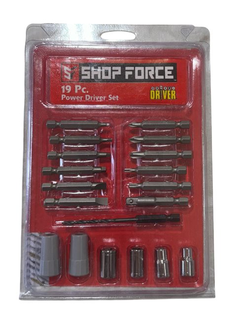 Shop Force 19 Piece Power Driver Set