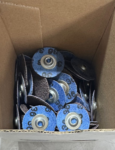 Norton 1-1/2" Metalite R228 Cloth Quick Change Disc Type TS/II 36 Grit A/O 100 Pack