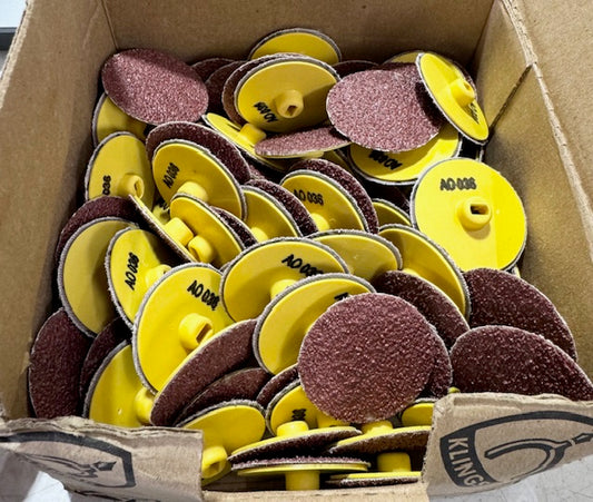 Klingspor 1-1/2" Quick Change Sanding Discs QDC 36 Grit Aluminum Oxide 100 Pack