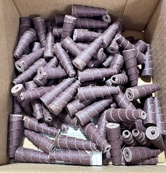 Standard Abrasives 1/2" x 1-1/2" x 1/8" Full Taper Cartridge Sanding Roll 120 Grit A/O 100 Pack