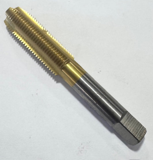 9/16"-18 HSS Spiral Point Plug Tap H5 3FL Tin Coated USA Made