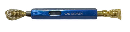 Van Keuren 5-44 UNF 2B Tin Coated Double End Plug Thread Go/No Go Gage