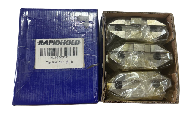 RapidHold Set of Hard Top Jaws - 6 Jaw Scroll - For 12-1/2" Lathe Chucks