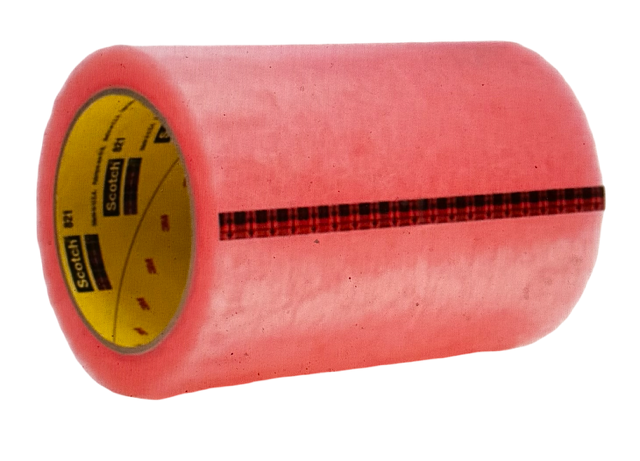 3M Scotch 6" x 72 yd Premium Label Protection Tape 821 Pink, 2.5 mil