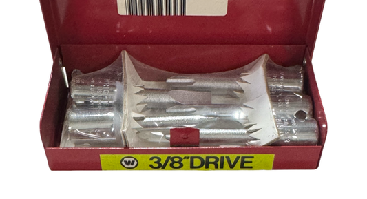 Wright Tool 5 Piece 3/8" Drive Screwdriver Socket Bit Set USA Made