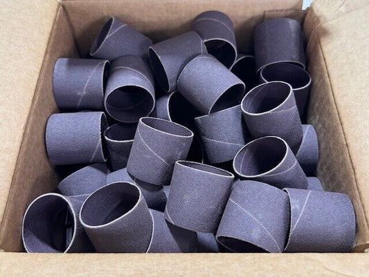 Merit 1" x 1-1/2" Spiral Wound Sanding Bands 40 Grit Aluminum Oxide 100 Pack