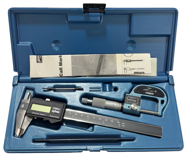Fowler 3 Piece Mic, Caliper & Scale Set 52-005-001