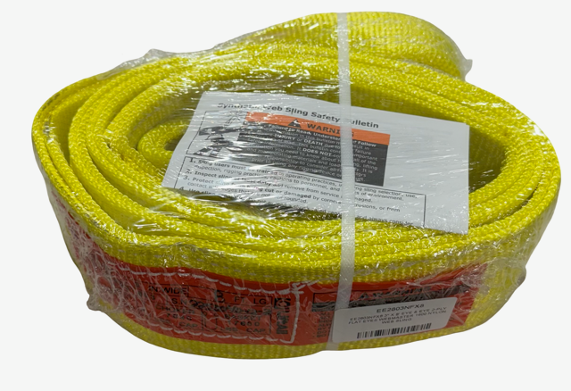 Lift-All 3" x 8ft 2-PLY Nylon Web Sleeve Flat Eye & Eye