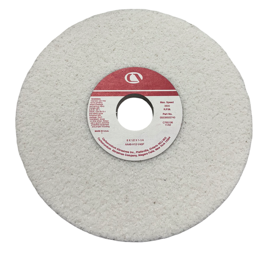 Carborundum 8" x 1/2" x 1-1/4" Surface Grinding Wheel AA46-H12-V40P