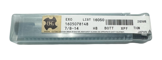OSG 7/8"-14 Cobalt Thread Forming Tap Vanadium 2.5P Coolant Thru