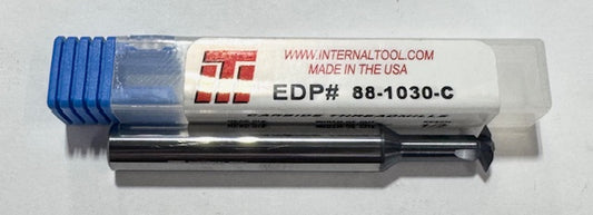 Internal Tool 5/16" Carbide Thread Mill, .075 Width, 1/2" Reach, AlTiN USA Made
