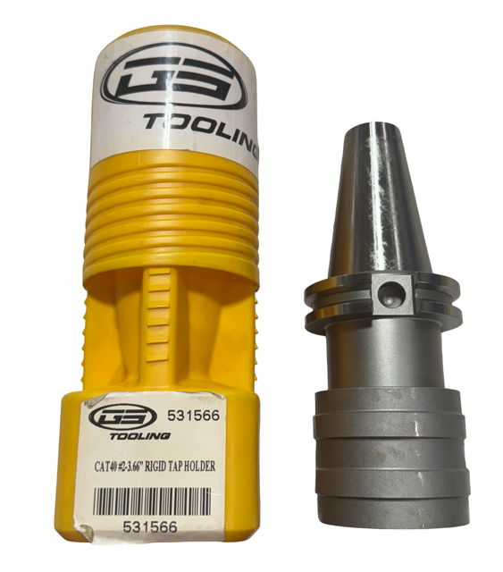 GS Tooling CAT40 No.2 Rigid Tap Holder 3.66" Projection