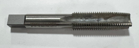 Morse 9/16"-16 HSS Straight Flute Taper Tap H3 4 Flute Bright USA Made