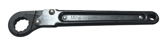 Proto 13/16" Ratcheting Flare-Nut Wrench 12 Point USA Made