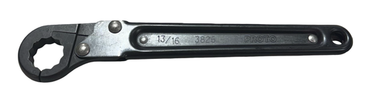 Proto 13/16" Ratcheting Flare-Nut Wrench 12 Point USA Made