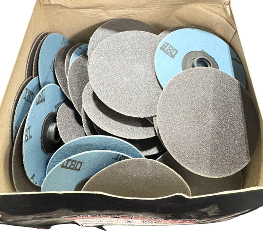 Superior Abrasives 3" Quick Change Sanding Discs Type-S 180 Grit Silicon Carbide 50 Pack