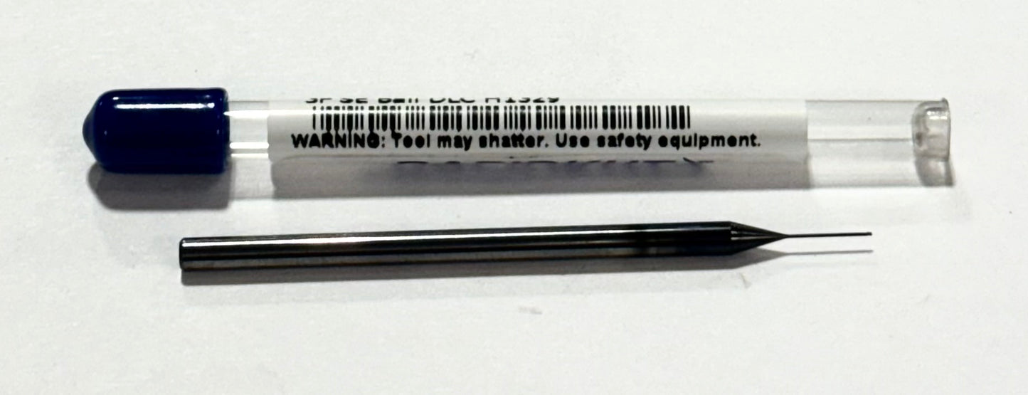 RapidKut 0.015" Carbide End Mill 3 Flute DLC Coating USA Made