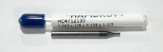 RapidKut 0.043" Carbide End Mill 4 Flute AlTiN Coated USA Made