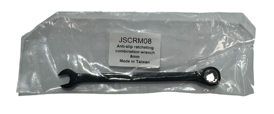 Proto 8mm Black Chrome Non-Reversible Ratcheting Combination Wrench - Spline