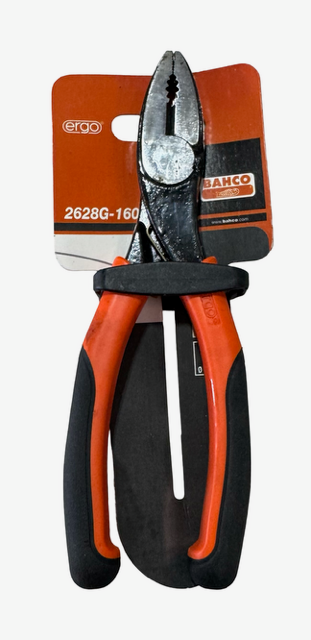Bahco 6-1/4" Ergo Side Cutting Combination Pliers 2628G-160