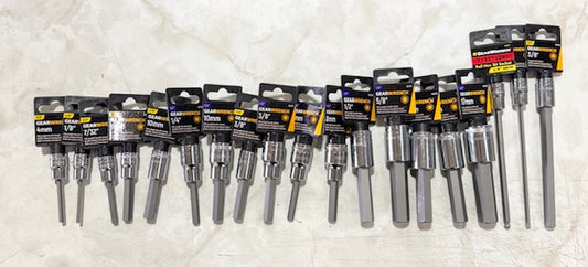 GearWrench 19 Piece 3/8" & 1/2" Drive Hex Bit Socket Assortment