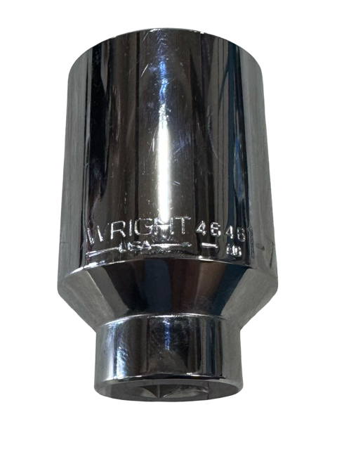 Wright Tool 1/2" Drive 1-7/16" Deep Socket 12 Point USA Made