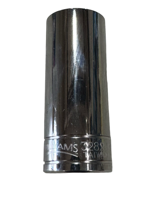 Williams 1/2" Drive 24mm Deep Socket 12 Point Full Polish Chrome