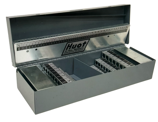 Huot Metric Combination Index with Decimal Equivalents, Holds 118 Pieces