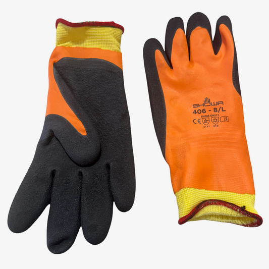 Showa Cold Weather Latex Work Gloves 13 Gauge Size Large 1 Pair