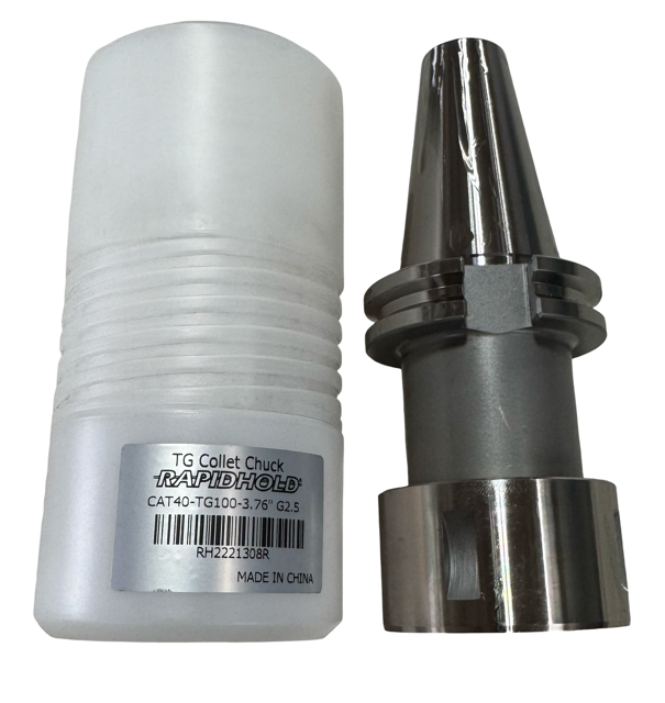 RapidHold CAT40 x TG100 Collet Chuck 3.76" Protruding Length