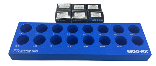 Rego-Fix 6 Piece ER25DM Metalic Sealed Collet Set 6mm to 16mm