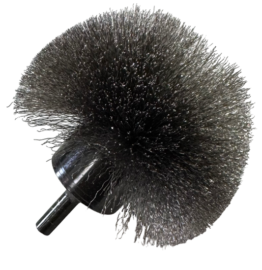 Osborn 3" Circular End Brush, 1/4" Shank, .005" Stainless Steel USA Made