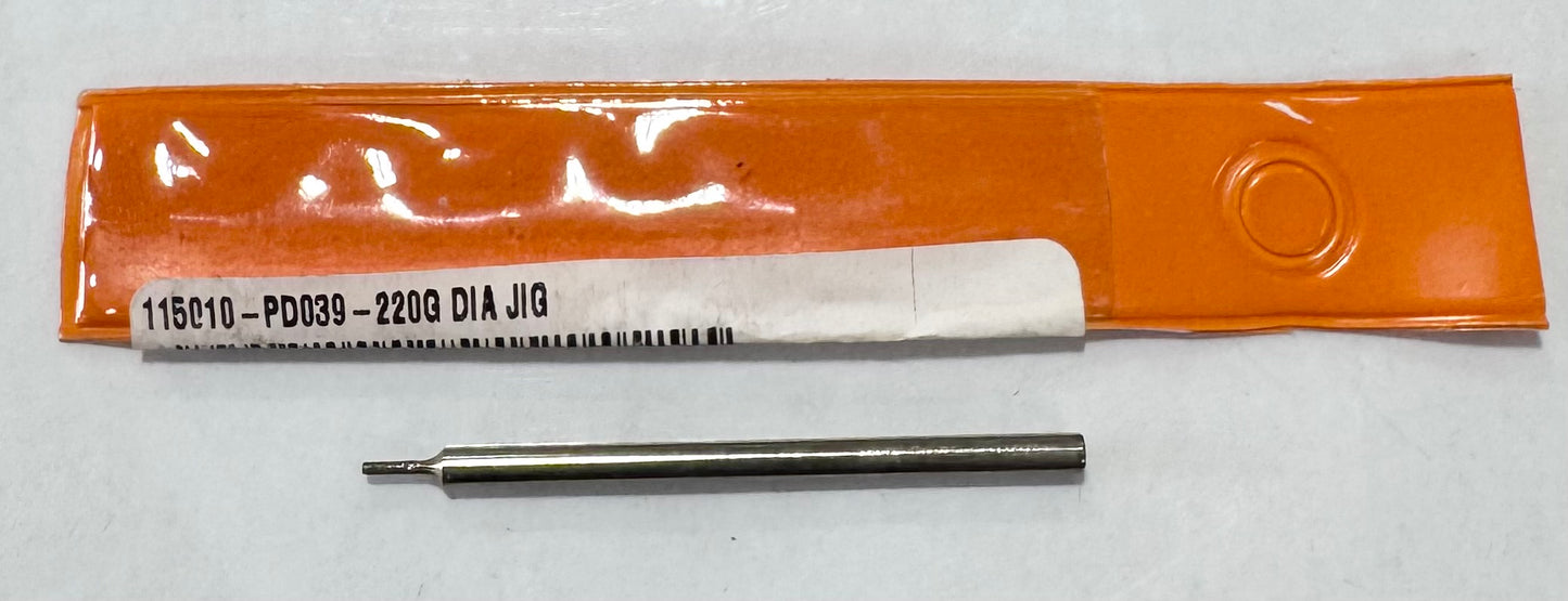 0.039" x 0.079" x 1/8" Diamond Jig Grinding Mandrel 220 Grit